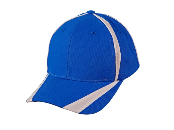 Brushed cotton twill baseball cap with