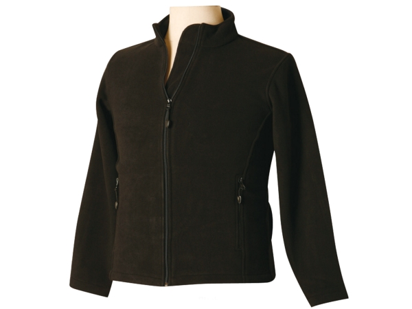 Bonded Polar Fleece Full Zip Fitted Jacket