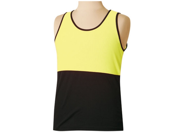 High visibility TruDry mesh knit safety singlet