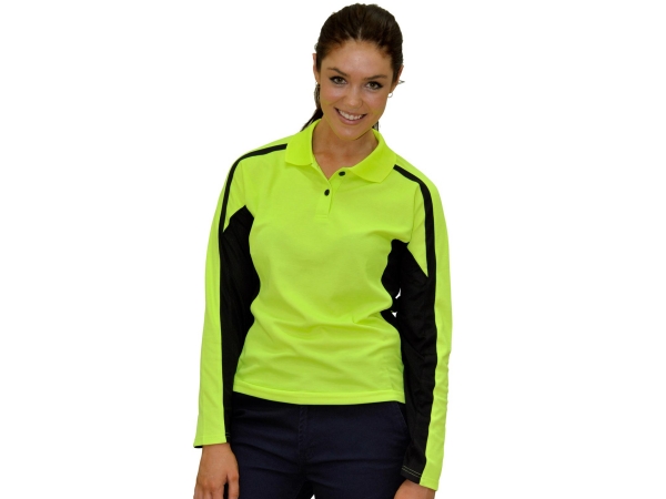 TruDry long sleeve safety polo