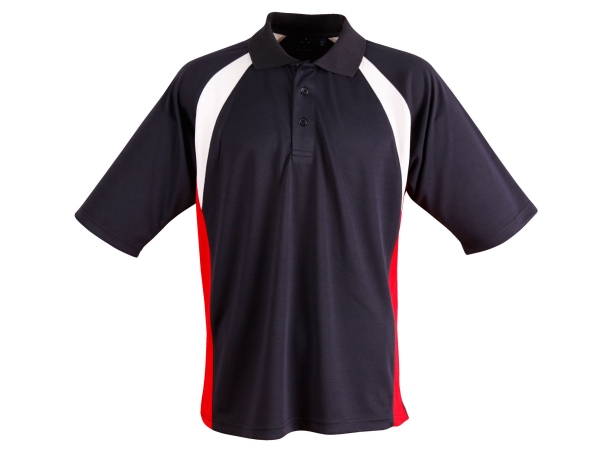 CoolDry Tri-colour  contrast Short Sleeve Polo