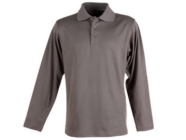 Cotton Back TrueDry Long Sleeve Polo