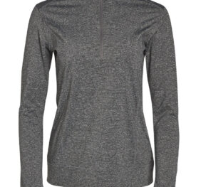 Ultimate Half Zip Long Sleeve Sweat Top- Ladies