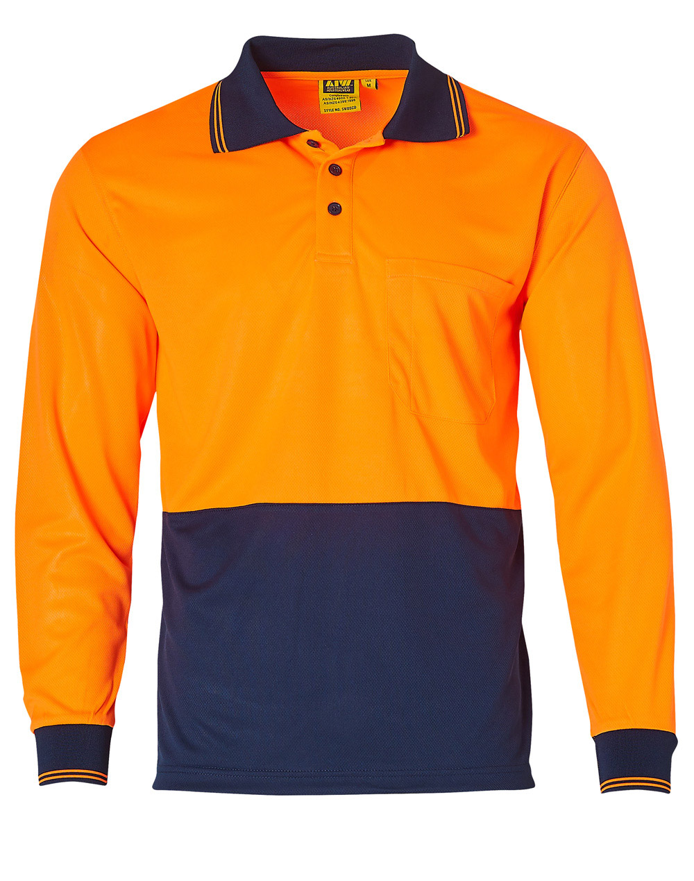 High Visibility Long Sleeve Polo