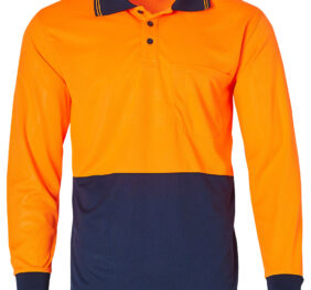 High Visibility Long Sleeve Polo