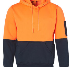 HI-VIS TWO TONE FLEECY HOODIE UNISEX