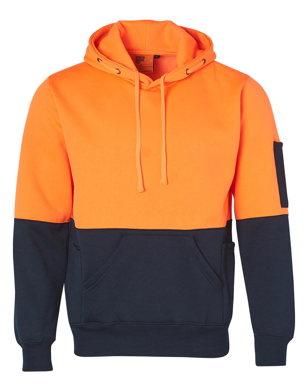 HI-VIS TWO TONE FLEECY HOODIE UNISEX