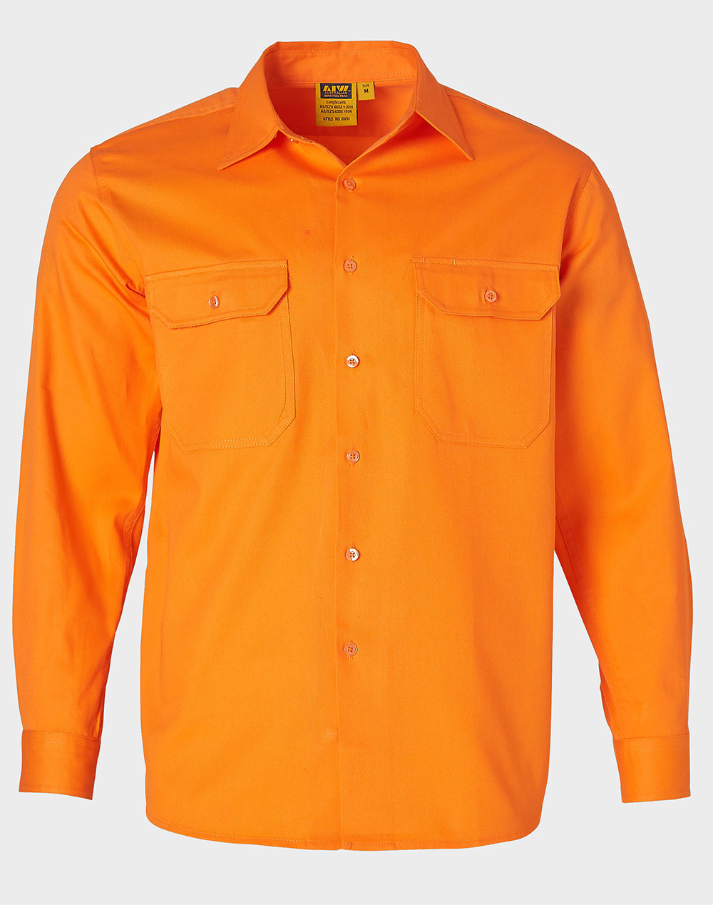 MEN’S HI-VIS L/S DRILL SHIRT