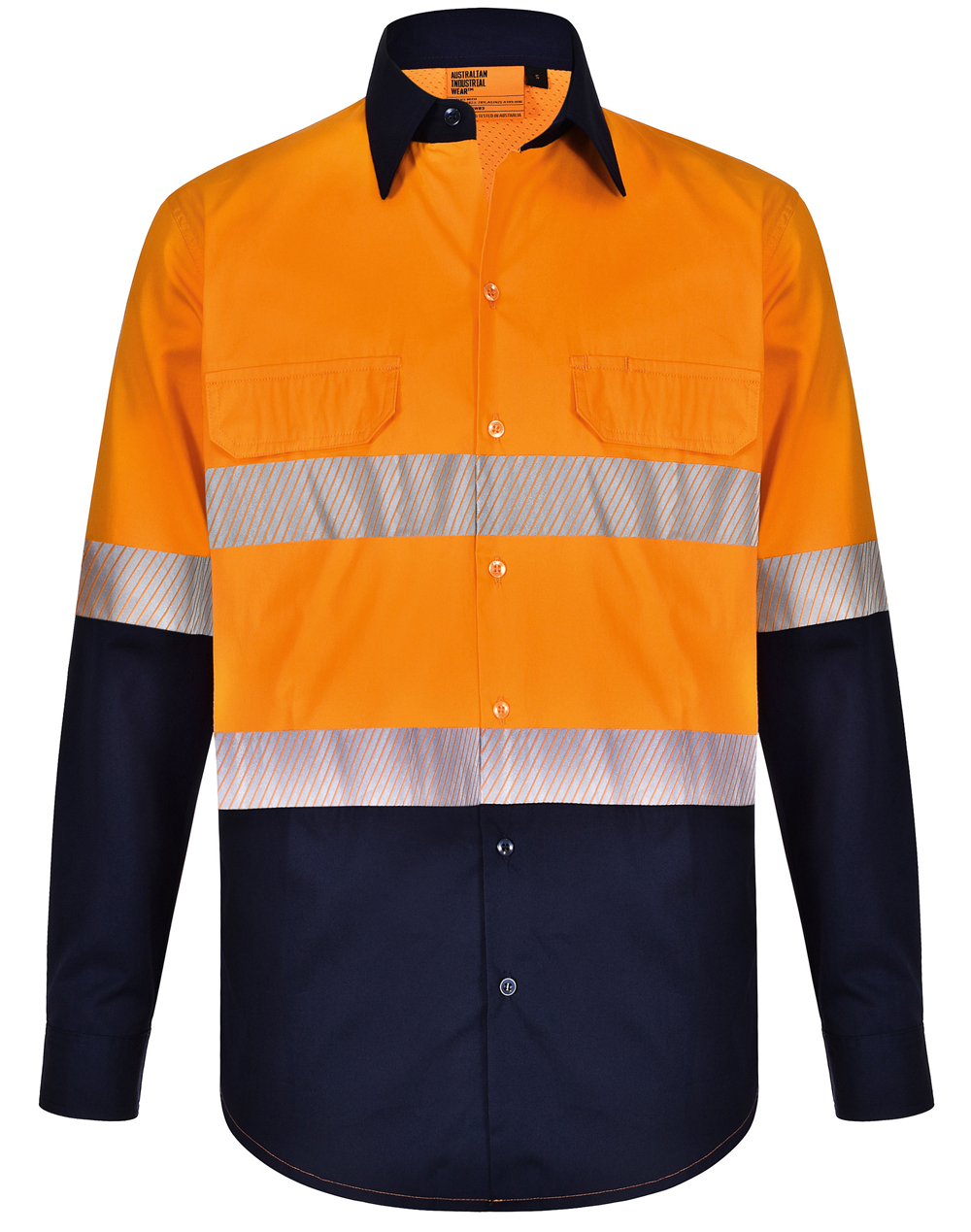 UNISEX HI VIS COOL-BREEZE SAFETY LS SHIRT