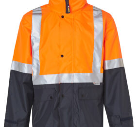 HI-VIS SAFETY JACKET WITH MESH LINING & 3M TAPES